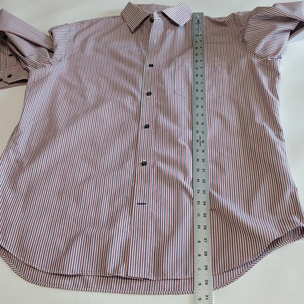 Banana Republic Dress Shirt Sze L 16-16 1/2 Classic Fit Tailored Office Striped